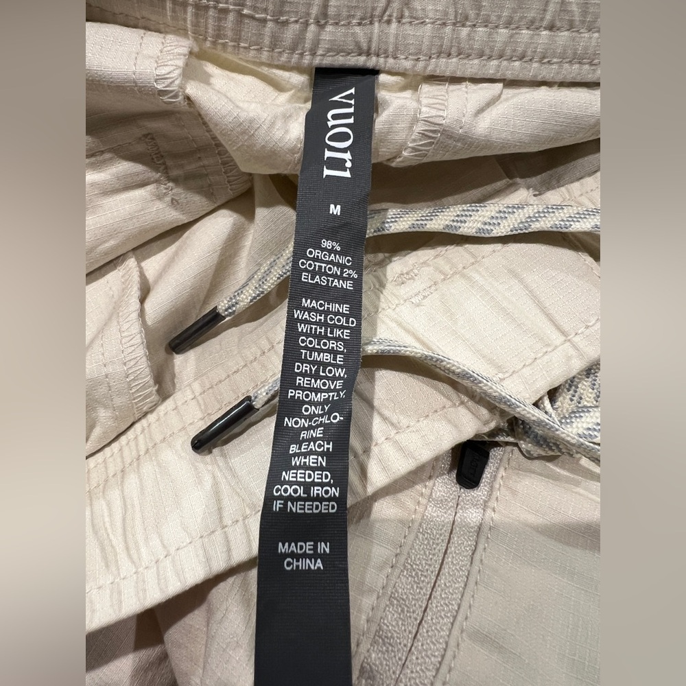 New: Vuori Vintage Ripstop DuraTerra Pant Natural Ladies Medium NWT - Picture 7 of 13